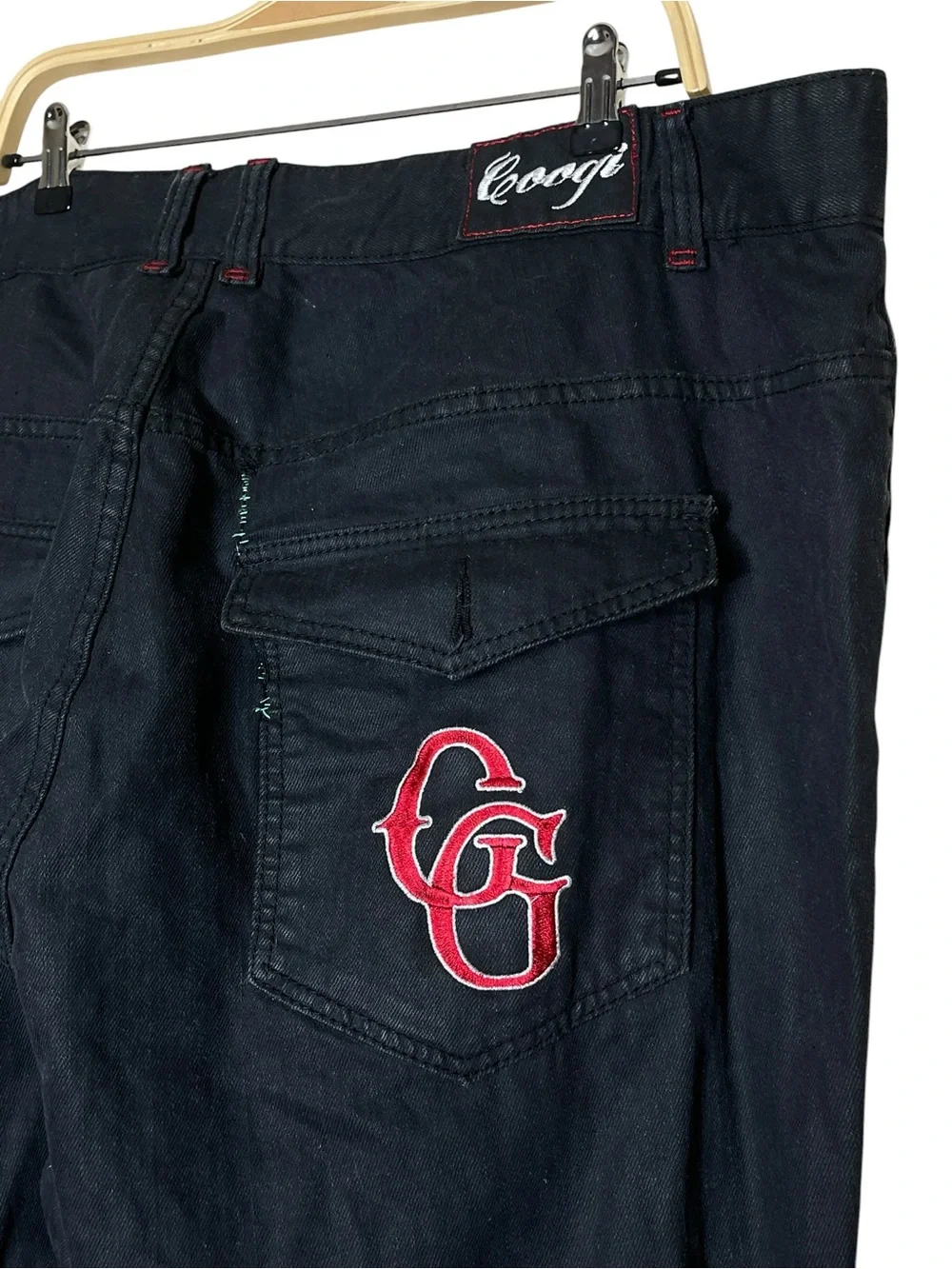 Coogi Baggy Black Jeans Size 44 x 34